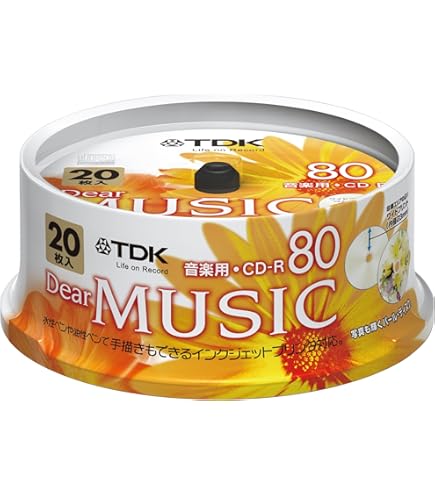 Amazon.co.jp: TDK 音楽用CD-R 80分 インクジェットプリンタ対応