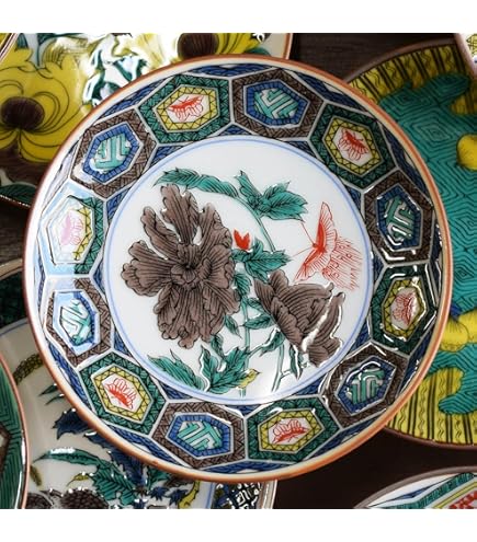 Amazon.co.jp: 初期伊万里 呉須染付 膳皿 渦福 五弁花 完品 : ホーム