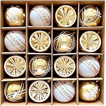 Amazon.co.jp: Hanakaze クリスマス オーナメント 6cm 豪華16個セット