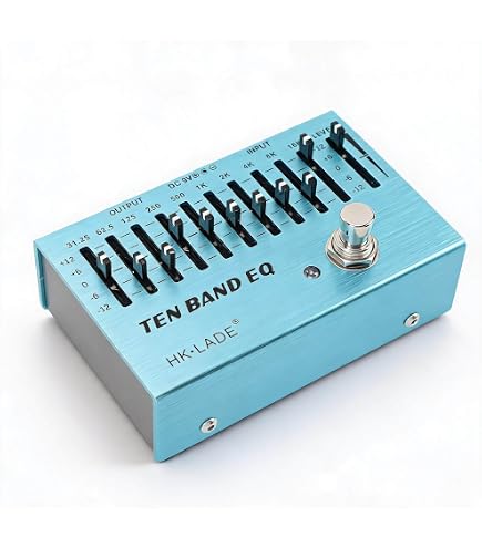 Amazon | 10 バンド EQ ペダル イコライザー (31.25Hz-16kHz) エレキ