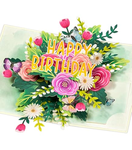 Monarch Butterfly Pop-Up Card - Handmade 3D Greeting Card For Birthdays & Mother's Day