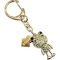 Amazon.co.jp: 2個セット カエル キーホルダー 象嵌ライン