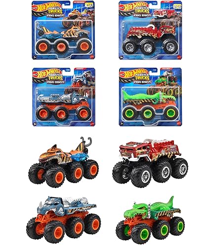 ホットウィール モンスタートラック ゴールド4種セット 希少!! Amazon.co.jp: Hot Wheels モンスタートラック 2024 1:64