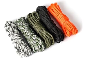 パラコード ストラップ 5色 長さ3m 4mm DIY パラコード ブレスレット バックル ガイロープ キャンプ アウトドア用 多機能 DIY ペット首輪 友情ブレスレットセット クラフトセット