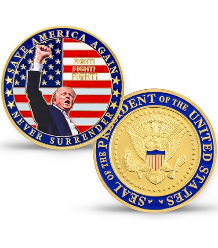 Amazon.co.jp: ドナルド・J・トランプ大統領 2025 ゴールド アメリカン