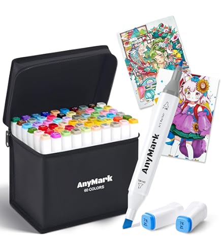 Amazon | 168色 アルコールマーカー デュアルチップ パーマネント