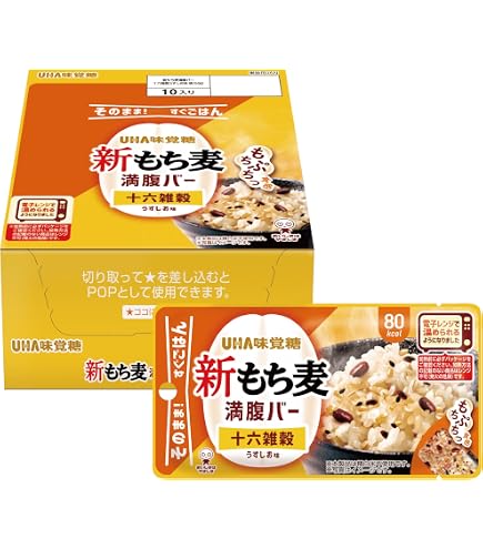 Amazon.co.jp: UHA味覚糖 もち麦満腹バー 十六雑穀プラス 55g 20袋入り