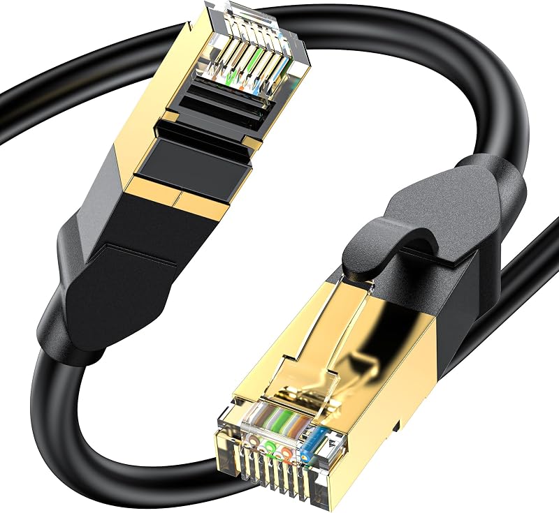 CHENLUKJ LANケーブル 1m CAT6A カテゴリ6 高速 ランケーブル PoE対応 26AWG 550MHz 10Gbps/ギガビット対応 CAT6準拠 RJ45金メッキコネクタ 爪折れ防止 耐候性 家庭/オフィス/ゲーム機用 屋内屋外用 ブラック