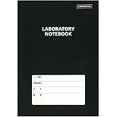 LABORATORY NOTEBOOK（１００頁版） ＜黒色＞ A4 5mm方眼、通し番号付