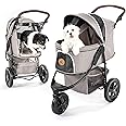 Hauck TOGfit Pet Roadster - Luxury Pet Stroller for Puppy, Senior Dog or Cat | Easy Foldable Three Wheels Travel Pet Jogger m