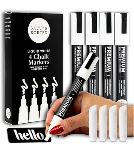 Chalk Markers For Dry Erase Board Pen Chalk Markers 4-Pack
