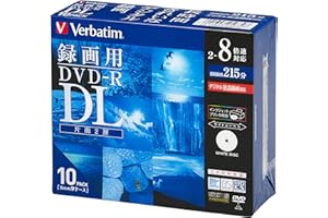 バーベイタムジャパン(Verbatim Japan) 1回録画用 DVD-R DL CPRM 215分 10枚 ホワイトプリンタブル 片面2層 2-8倍速 VHR21HDSP10