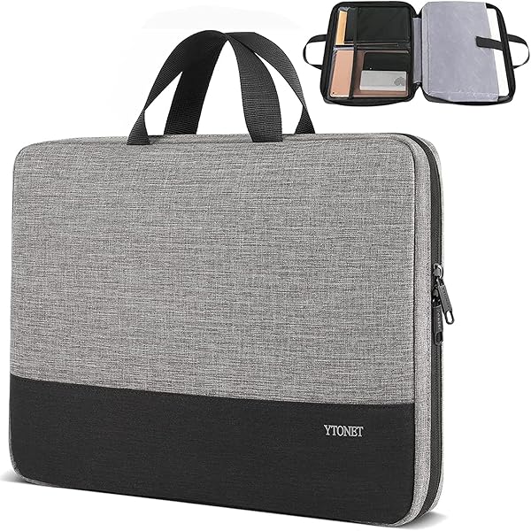 15.6 Inch Laptop Shoulder Bag Puffer Sleeve - Waterproof Messenger Bag For MacBook Pro 16, HP, Dell, Lenovo, Geometric Design