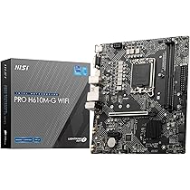 Amazon | MSI PRO H610M-G WiFiマザーボード、Micro-ATX - Intel