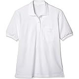 [キャッチ] 女性用半袖ポロシャツ 白 無地 制服 学生 スクール LB576082