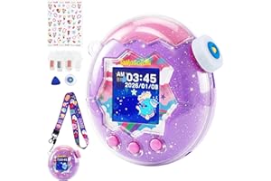 GOKEI 【2026新登場】 Tamagotchi Paradise ケース カバー 通信に対応 たまごっちパラダイス 保護ケース クリアラメ （ストラップ付き）
