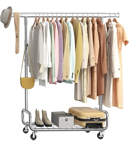 Amazon｜Luxspire ハンガーラック 大容量 耐荷重160KG 洋服ラック