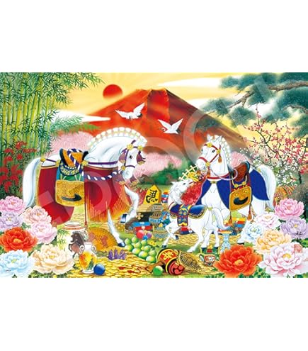 Amazon.co.jp: 1000ピース ジグソーパズル 風水画 吉祥四神図