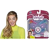 Blinger Face Bling Mermaid, 2-Piece – Glam Up Your Face with Sparkly Face Gems and Jewels - Self-Adhesive, Easy Application -