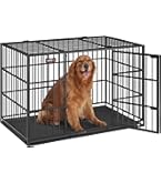 Amazon.co.jp: FEANDREA 犬 ケージ 大型犬用 ダブルドア付き