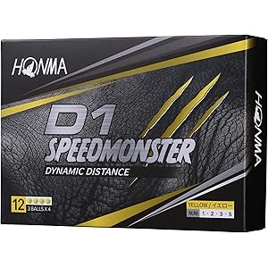 本間ゴルフ HONMA ゴルフボール D1 SPEED MONSTER スピードモンスター 1ダース 12個入