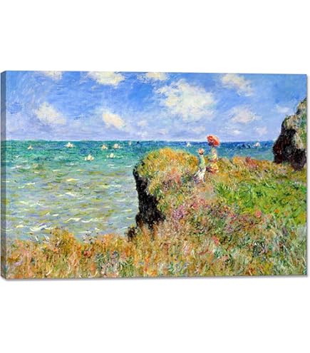 Amazon.co.jp: 世界の名画 モネの家の庭 アイリス ジークレー技法高級