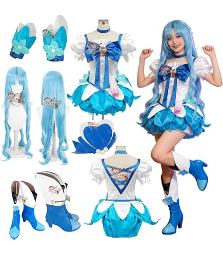 Amazon.co.jp: キュアマリンコスプレ衣装 スーパープリキュア cosplay