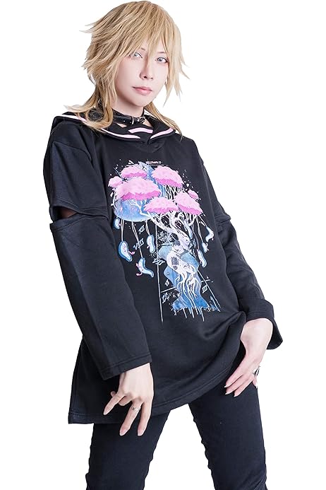 Amazon Co Jp Jillpunkオリジナルアニメ病みカワ Umaiコラボ プリンセス救い冒険ドット絵チェック柄ゲーム機モチーフゆったりチャック袖薄手パーカージャケット メンヘラ ヤンデレメンズ レディー 可愛いロリータ おしゃれ男女兼用ファッション秋葉系萌え二次コン