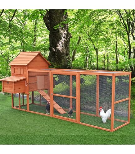 Amazon.co.jp: 鶏小屋 鶏小屋 巣箱付き 家禽ケージ 車輪付き 78インチ
