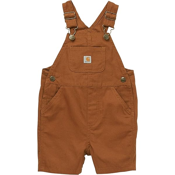 Amazon | Carhartt ボーイズ ルーズフィット キャンバス ビブ