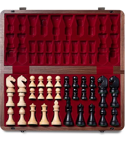 Chess Royal 30 European Wooden Handmade Chess Set – International Style, 11.81 X 1.97 Inch Board