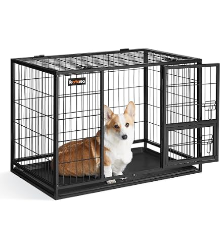 Amazon.co.jp: MEASUNM 木製犬ケージ 犬サークル ペットケージ