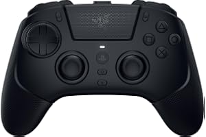 Razer レイザー Raiju V3 Pro PlayStation 5 & PC 用ワイヤレス コントローラー HyperSpeed Wireless 36時間駆動 4つの取り外し可能なボタン & 2つのクローグリップバンパー 6つの割り当て可能