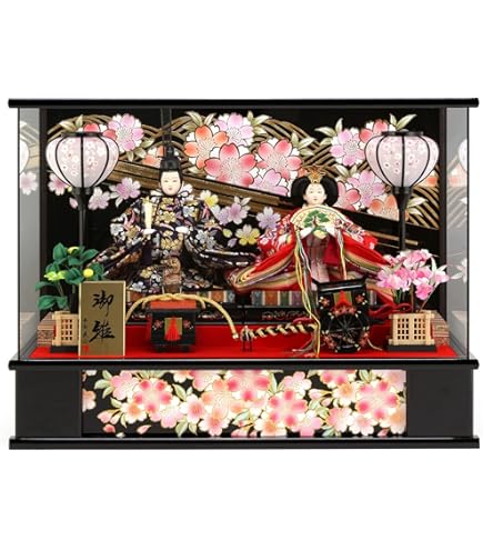 Amazon | 人形屋ホンポ 雛人形 コンパクト ひな人形 ケース飾り 親王