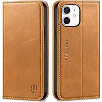 Amazon.co.jp: SHIELDON iphone12対応ケース 手帳型 本革レザー