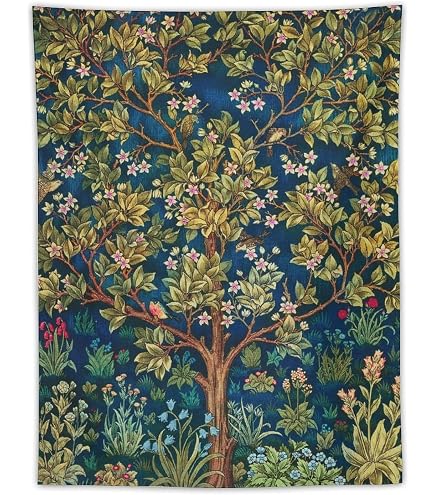 Amazon.co.jp: William Morris 生命の樹 タペストリー 壁掛け