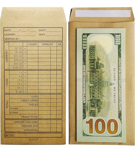 Plastic Drop Safe Bag 4.5 X 9 Secur-Pak - View #9