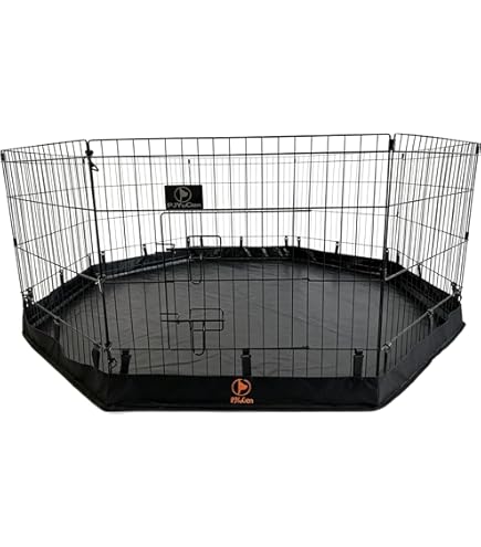Amazon.co.jp: PJYuCien 犬用プレイサークル メッシュトップカバー、24