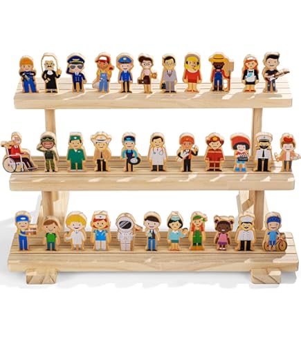 Little People Blosssound 40 Pcs Wooden Community Helpers Toys