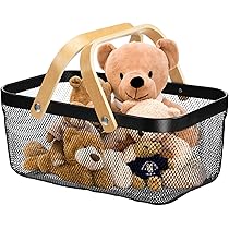 Amazon.co.jp: メッシュ収納バスケット、ワイヤーバスケット