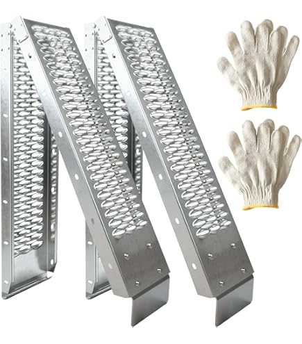 Aluminum Folding Loading Ramps, 2pc Lightweight Portable 1500lbs Capacity 7.5FT Truck Motorcycle - View #9