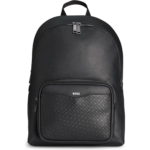 BOSS フェイクレザーバックパック Amazon.co.jp: [BOSS] [ボス] シグネチャー ストライプ フェイク