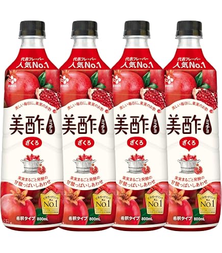 酢ミミ　5月オーダー予約枠 Amazon.co.jp: 公式 美酢 (ミチョ) 希釈タイプ ざくろ味 800ml 12本