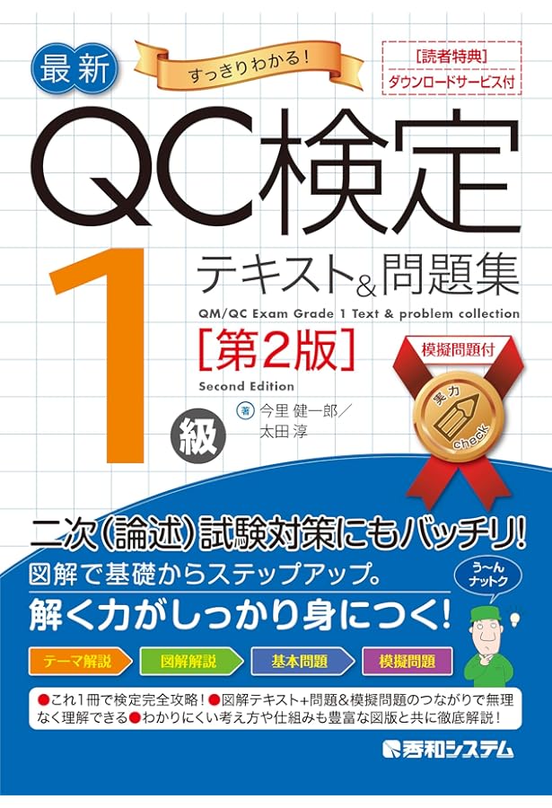 過去問題で学ぶQC検定1級 : QC検定受験対策 7-10回(2009・201… 過去問題で学ぶQC検定1級: 品質管理検定試験対策 1~6回 | QC検定過去