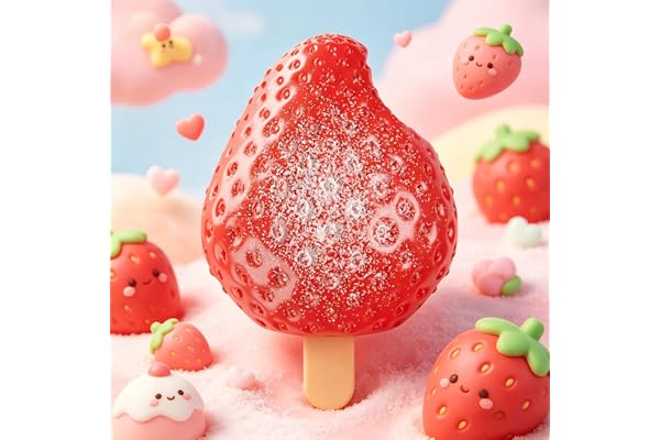 【公式】UniPro 【SNSで話題】日本初3Dアイススクイーズ 極とろスクイーズ おもちゃ もちもち 水感スクイーズ 柔らかシリコン シリコーン ストレス解消 プレゼント 握り心地 (3Dアイスいちご)