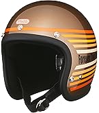 TT&CO ジェットヘルメット ホワイト/オレンジ TT&CO. 500-TX ギンギラセブンティーズ オレンジ