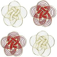 東京堂 紅白ちらし梅結び Φ5cm 4コ入 XJ000470-zzz