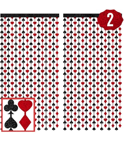 EMAAN Konfetti Casino - Rot-schwarzes Glitzerkonfetti Aus Metall, Für Partys & Dekoration