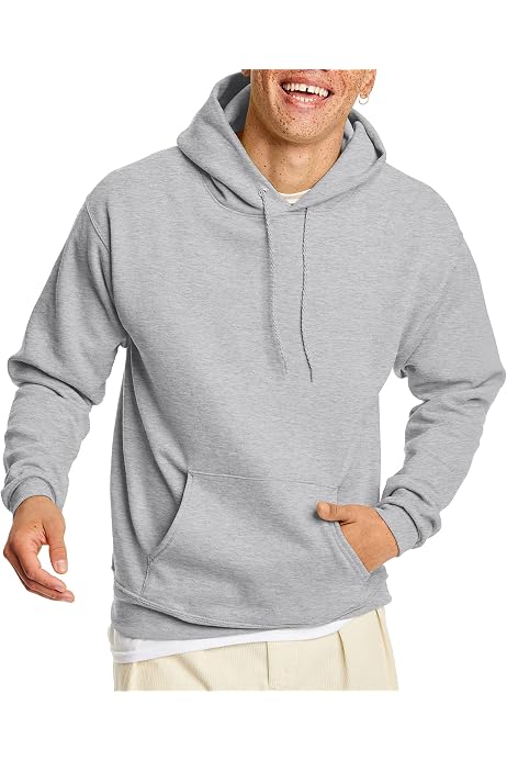 hanes men's ecosmart fleece pullover hooded sweatshirt