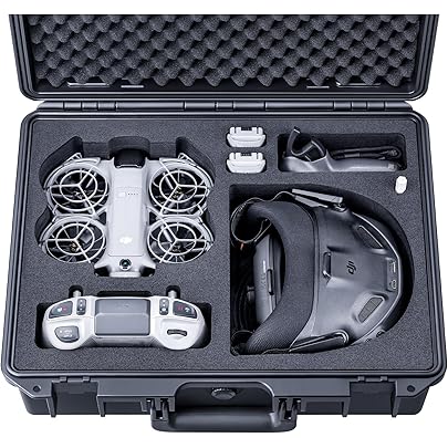 Lekufee 防水ハードキャリングケース DJI Avata 2 ドローン、Fly More Combo、Goggles N3 / 3 / Integra、RC Motion 3 / 2、FPV リモート Amazon.co.jp: Lekufee 防水ハードキャリングケース DJI Avata 2